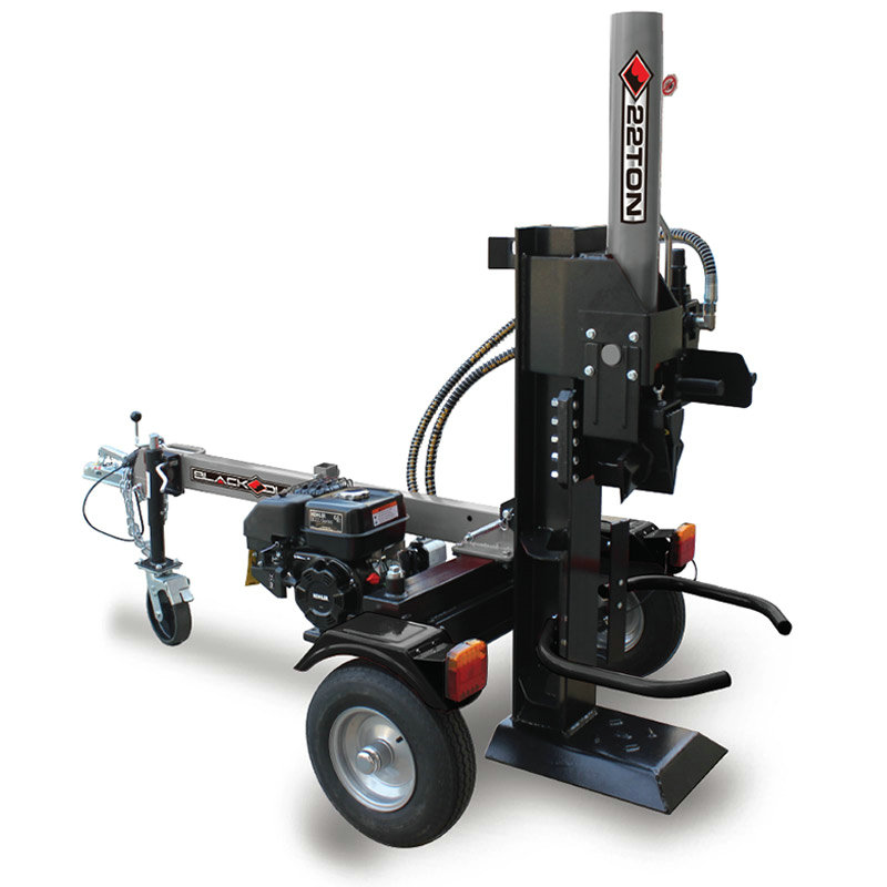 Black Diamond 22ton BENZINE Log Splitter-halve straal LSE22